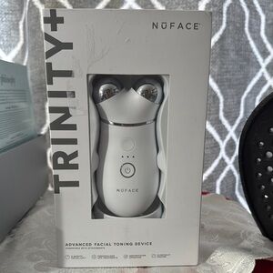 NuFace Trinity+ Facial Toning Device - Silver and White
